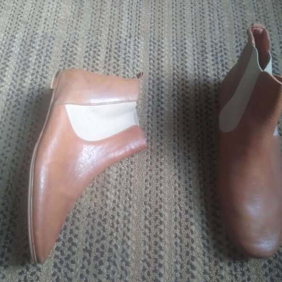 Isabel Marant Brown Leather Western Vibe Chelsea Boots Size EU 40 / US 9.5 - Picture 6 of 16